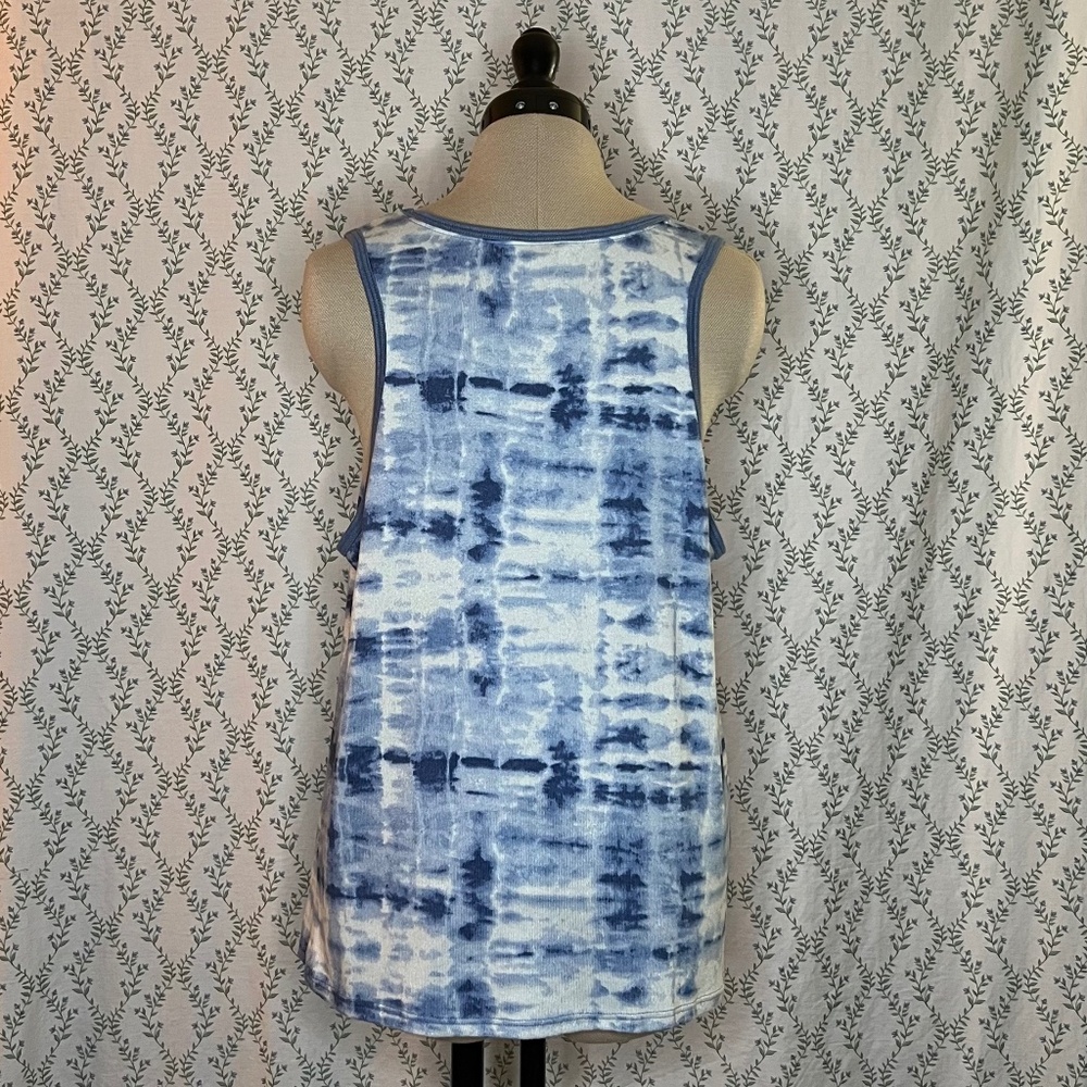 Lucky Brand Blue Shibori Style Tank Top - Picture 5 of 5